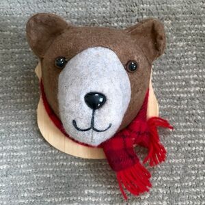 Target Brown Bear Wall Mount with Wooden Plaque